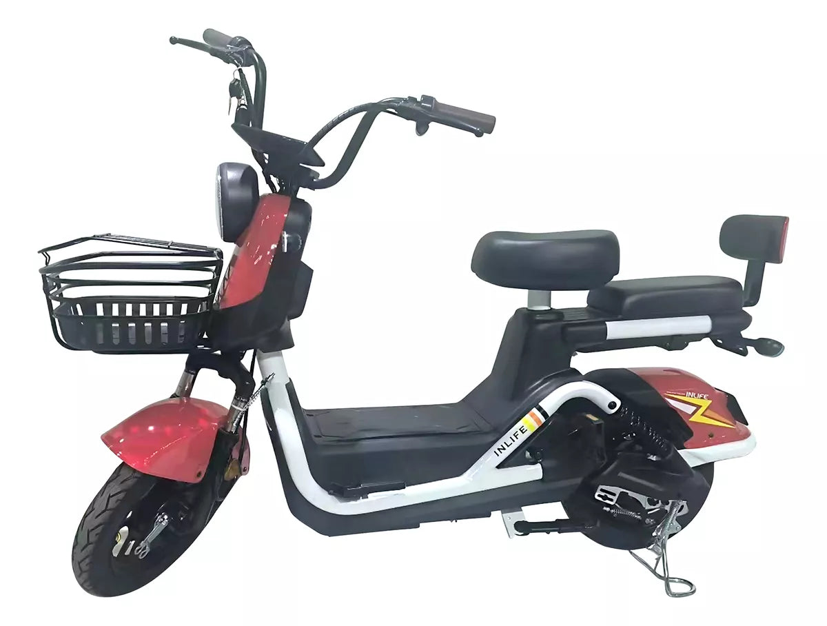 Inlife Bicicleta Eléctrica Motor 400w 20ah 40km/h 70km Dos Asientos