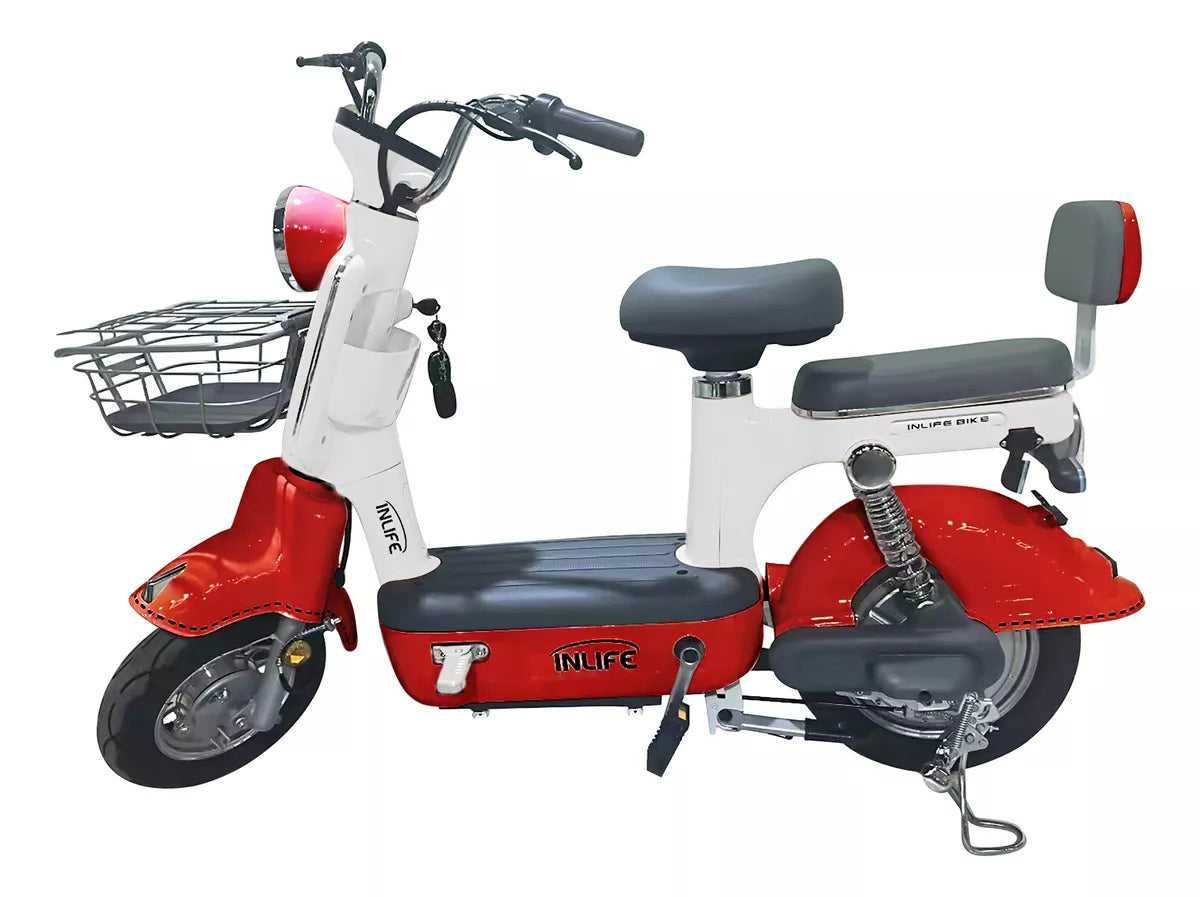 Inlife Bicicleta Eléctrica Motor 400w 40km/h 70km 20ah 2pasajero U6