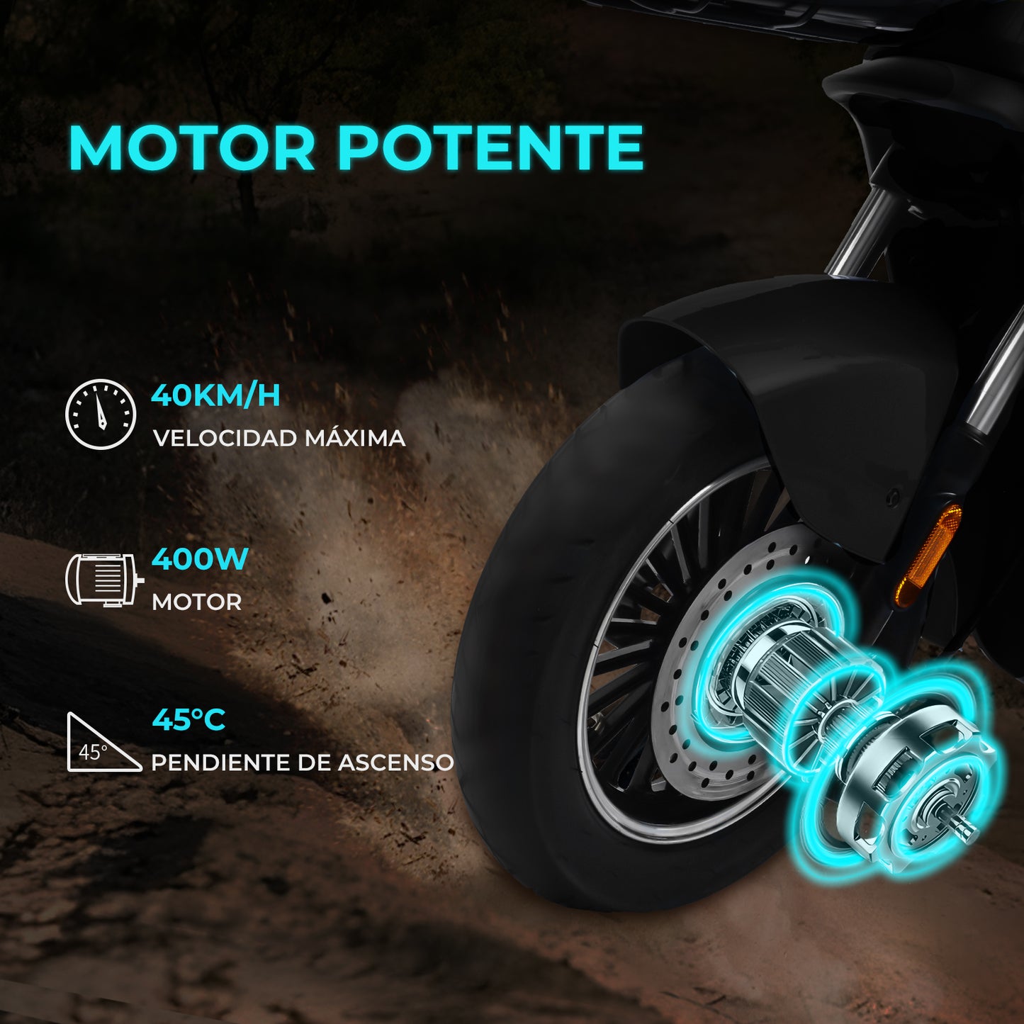Inlife Bicicleta Eléctrica Motor 400w 20ah 40km/h 70km Dos Asientos
