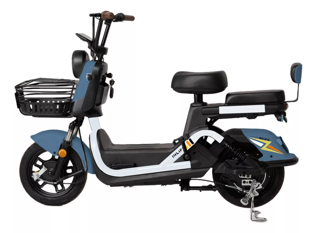 Inlife Bicicleta Eléctrica Motor 400w 20ah 40km/h 70km Dos Asientos