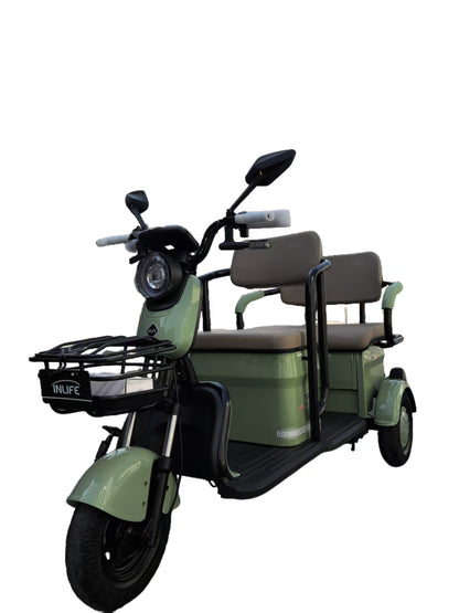 Bicicleta Eléctrica INLIFE-C6 | Batería de Plomo-Ácido 60V20Ah | Autonomía de 60–70 km | Controlador Síncrono Silencioso