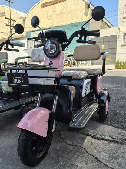 Bicicleta Eléctrica INLIFE-X3 | Motor Yitian 60V650W | Autonomía 60-70 km | Controlador Silencioso | Chasis Especial X3