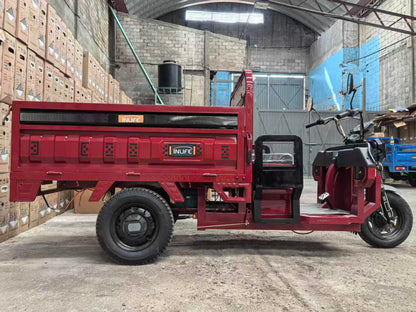 INLIFE Triciclo Eléctrico – Carga Robusta, Estabilidad Total y Eficiencia para el Trabajo Diario