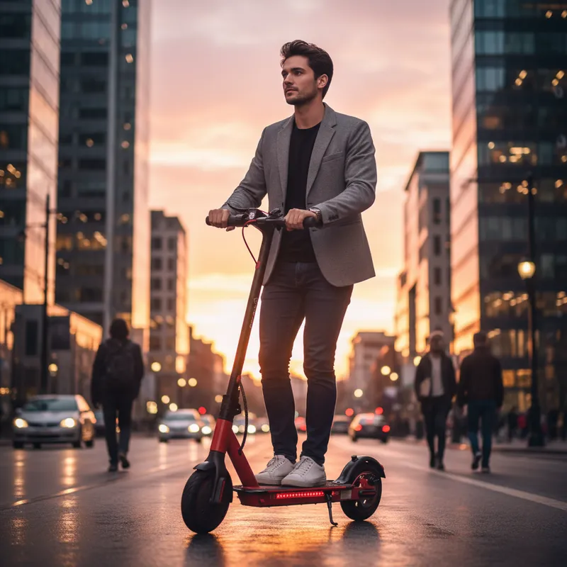 Scooter Eléctrico Patin 30km/h Adulto 350w C/luz Led App Gps