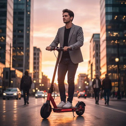 Scooter Eléctrico Patin 30km/h Adulto 350w C/luz Led App Gps