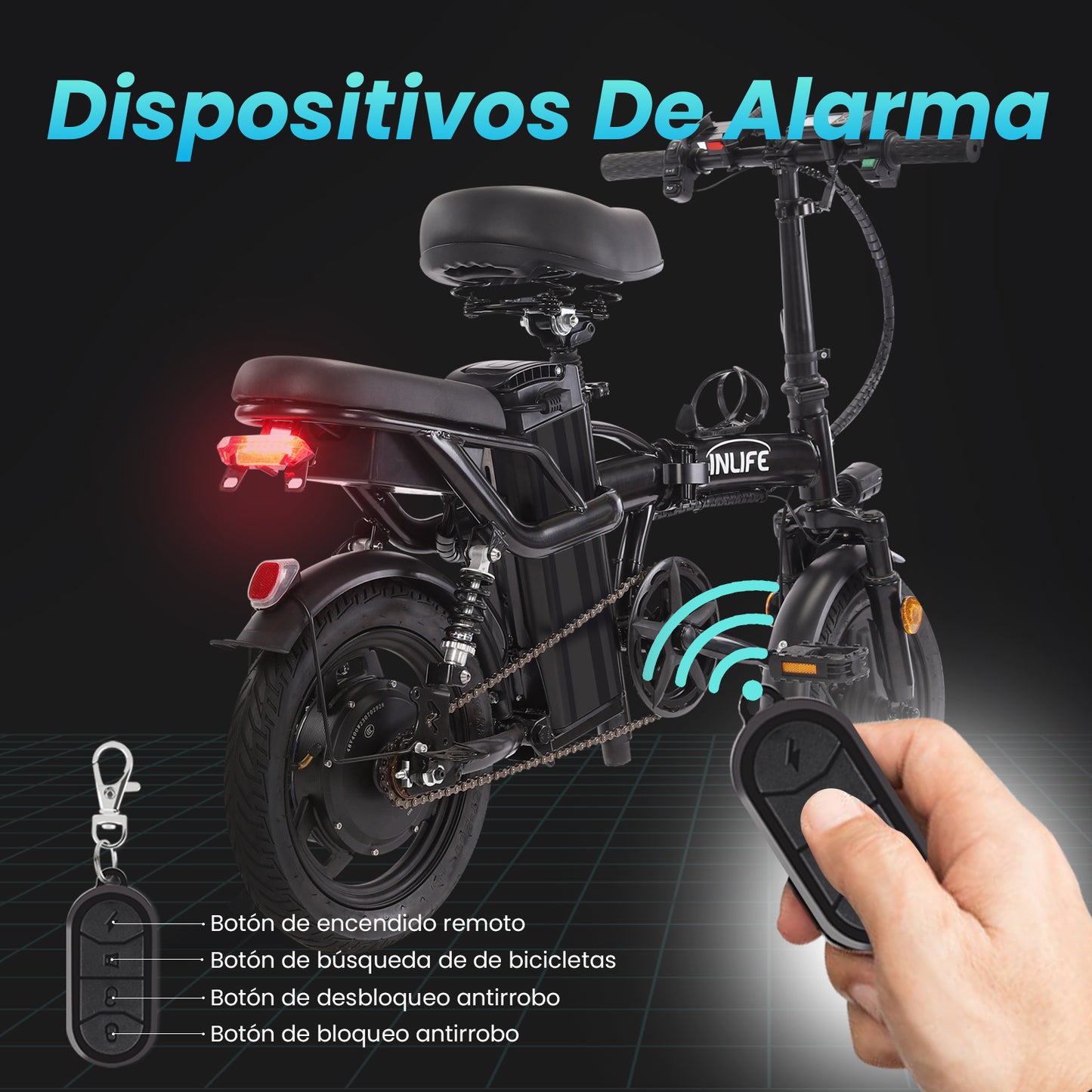 Bicicleta Eléctrica Plegable C/ Dos Asiento 400w 32km/h 40km