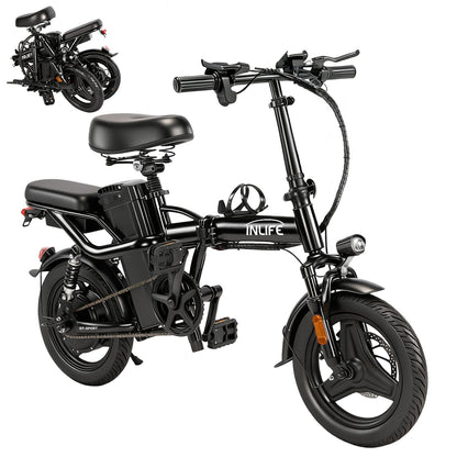 Folding Electric Bicycle with Two Seats 400w 32km/h 40km