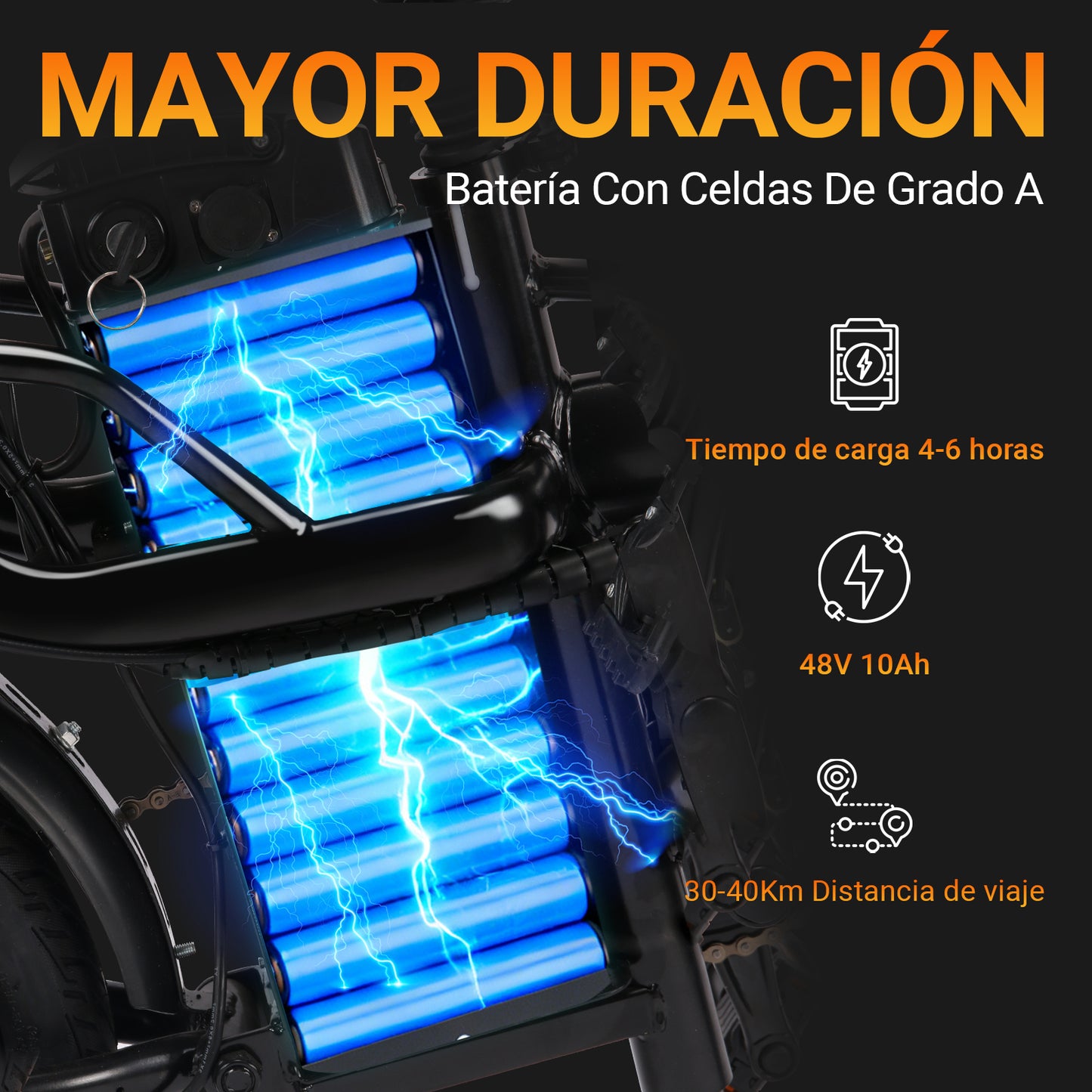 Folding Electric Bicycle with Two Seats 400w 32km/h 40km