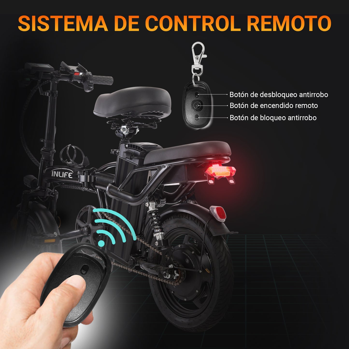 Folding Electric Bicycle with Two Seats 400w 32km/h 40km