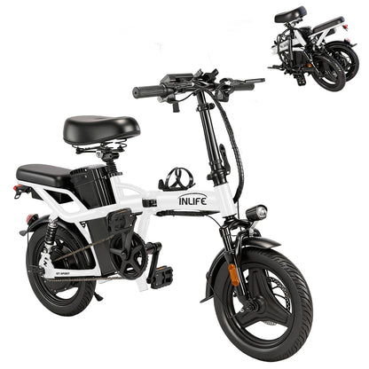 Folding Electric Bicycle with Two Seats 400w 32km/h 40km