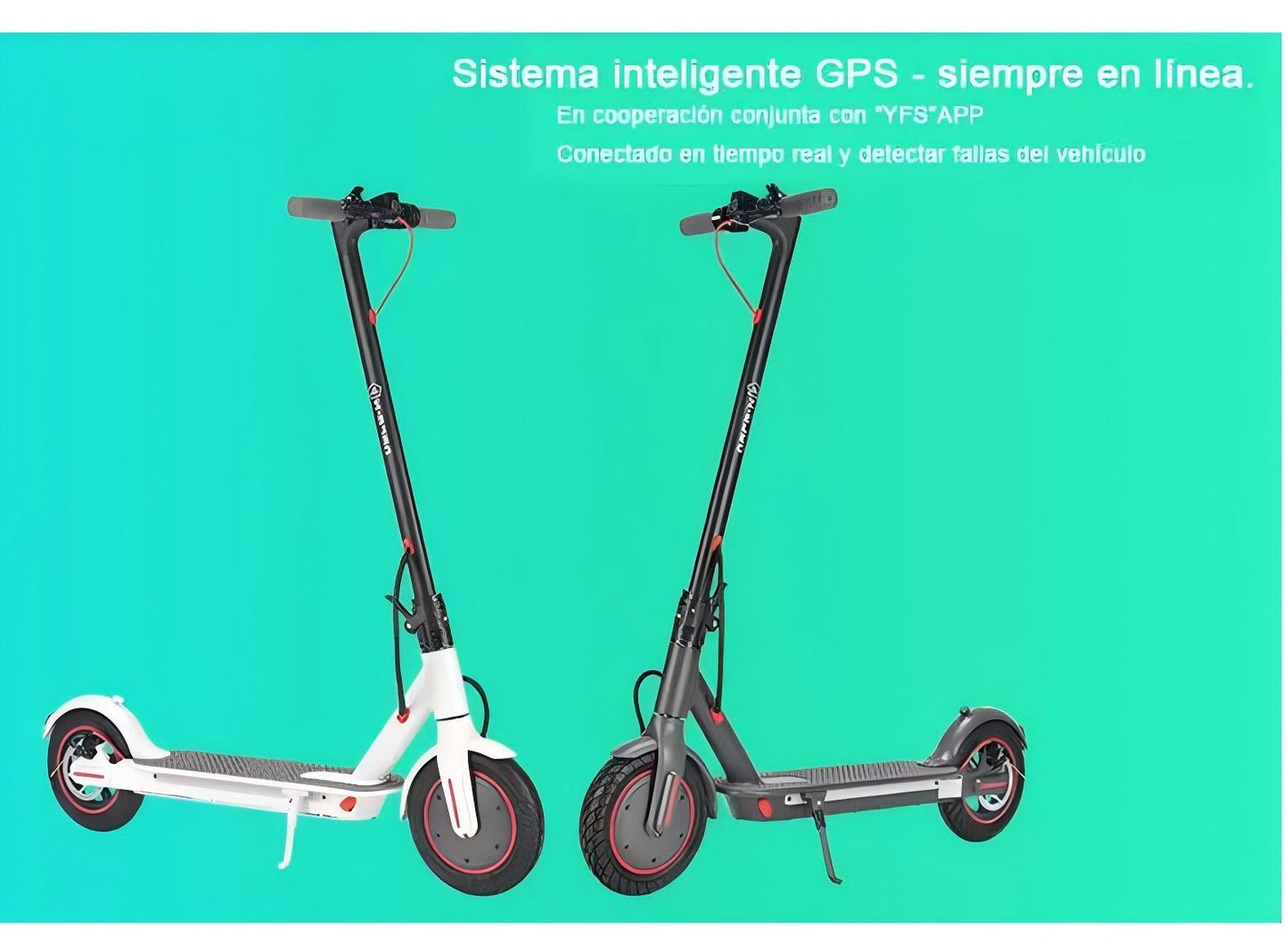 Scooter Eléctrico Patin 30km/h Adulto 350w C/luz Led App Gps