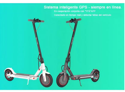 Scooter Eléctrico Patin 30km/h Adulto 350w C/luz Led App Gps